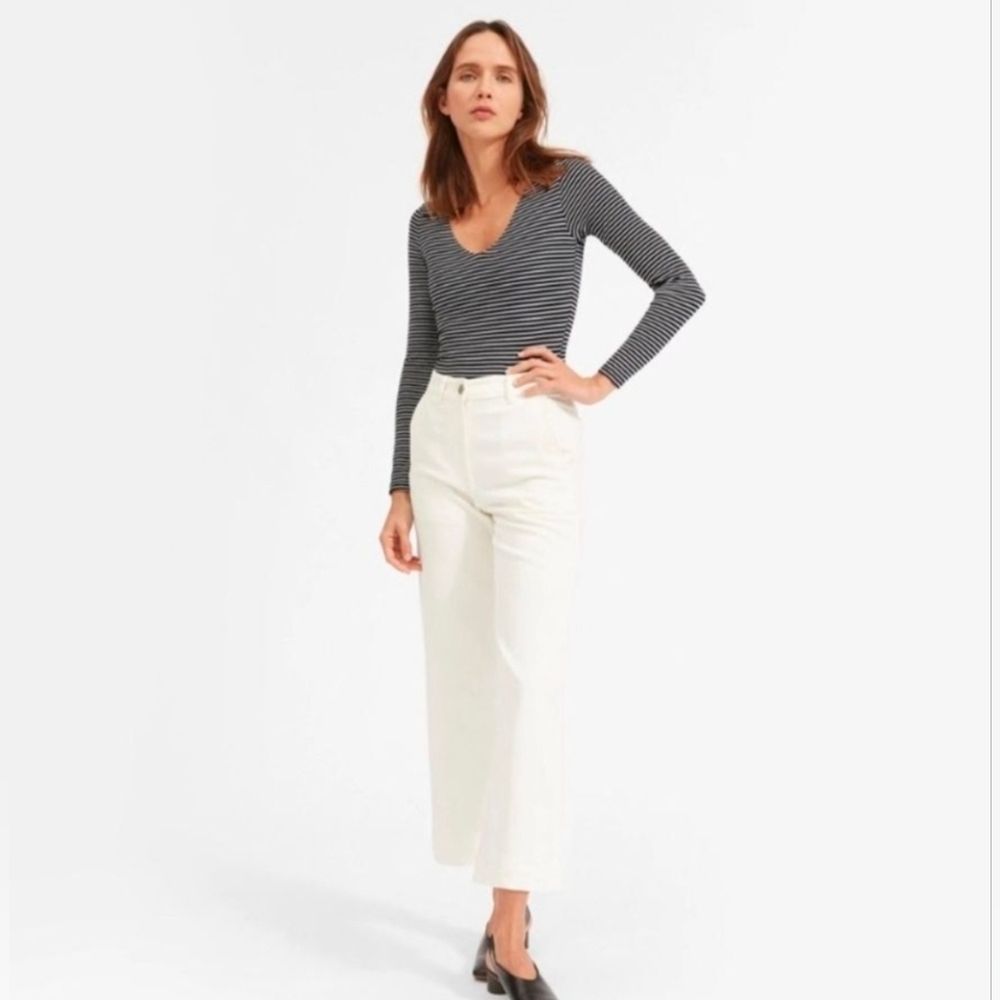 Everlane Black and White Bodysuit